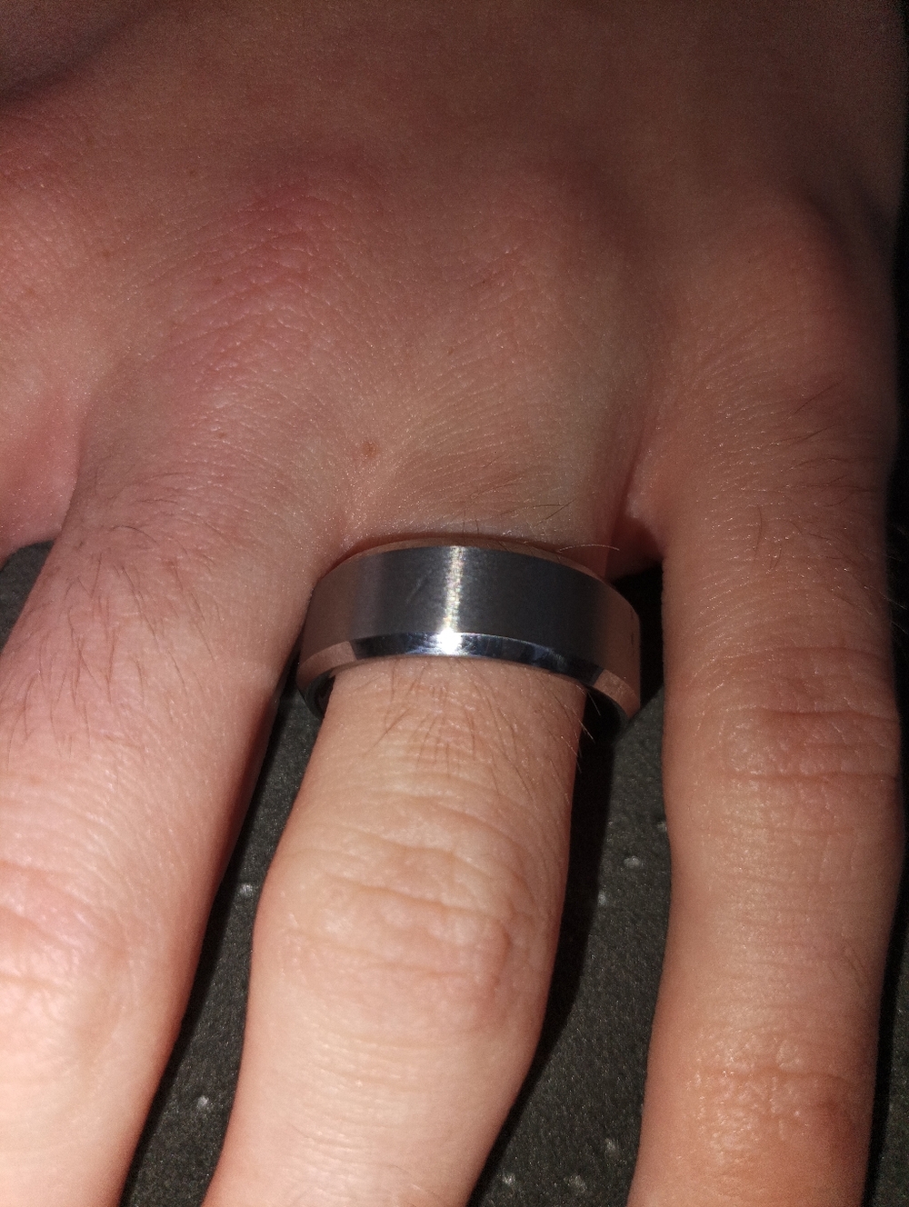 NEW King Will Tungsten Carbide Ring Size 9.5 Brushed Silver